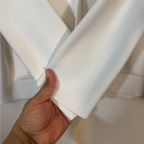 SUMMERSALT The Ribbed Sweater Blazer in White Sand | Size Small - Picture 12 of 16